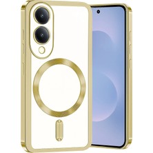Hace Bazaar Mey Ithalat®  Samsung Galaxy S25 Edge Kross Magneticsafe Kapak - Gold