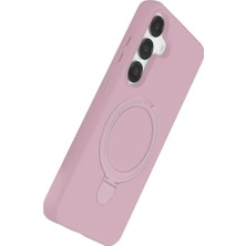 Hace Bazaar Mey Ithalat®  Samsung Galaxy S25 Regal Magsafe Standlı Kapak - Açık Pembe