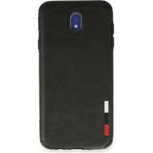 Hace Bazaar Mey Ithalat®  Samsung Galaxy J7 Pro / J730 Kılıf Loop Deri Silikon - Siyah