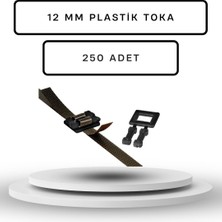Dalpak Ambalaj 12 mm Plastik Çember Tokası 250 Adet Siyah