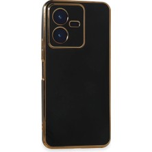 Hace Bazaar Vivo Y22 2022 Kılıf Volet Silikon - Siyah