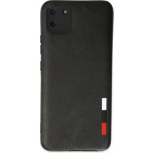 Hace Bazaar Mey Ithalat®  Realme C11 Kılıf Loop Deri Silikon - Siyah