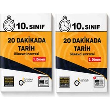 10. Sınıf 20 Dakikada Tarih Öğrenci Defteri Seti 1. Dönem + 2. Dönem | Dakika Yayınları Tyt Ayt Tarih Konu Tekrar Soru Bankası
