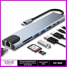 Hace Bazaar Dönüştürücü Çevirici Çoklayıcı Micro Sd 8 Girişli
