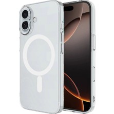 Hace Bazaar Apple Iphone 16 Kılıf Magneticsafe Şeffaf Silikon - Şeffaf