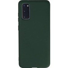 SHC4200 Galaxy S20 Kılıf Nano Içi Kadife - Koyu Yeşil