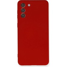 SHC4200 Galaxy S21 Kılıf Nano Içi Kadife - Kırmızı