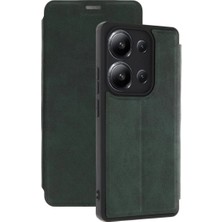 Hace Bazaar Xiaomi Redmi 15C 4g Flip Cover - Yeşil