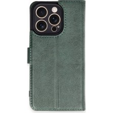 SHC4200 Iphone 16 Kılıf S Kapaklı Kılıf - Yeşil