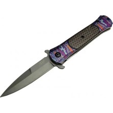 Freedom Storee Çakı Mor 22 cm Yarı Otomatik , Kemerlikli