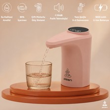 Pizen Flow USB Şarjlı Otomatik Damacana Su Pompası Tds Ölçer 250ML 500ML 1l 2l Ölçü Özellikli