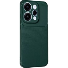 Hace Bazaar Oppo Reno 15 Auto Focus Karbon Kapak - Koyu Yeşil