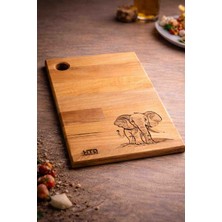 Htd Wood Fil Desenli Kesme Tahtası