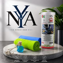 Nya Group Mikrofiber Cam Bezi + Kurulama Havlusu Seti + Oto Kokusu 3'lü Set