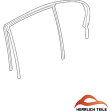 Herrlich Teile S60 -Kapı Cam Lastiği Arka Sağ