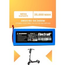 Electroll Onvo Rx-04 2400W Batarya (Mega Kapasite) 52V 35.000MAH Elektrikli Scooter Bataryası