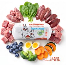 Çiğmamam Kavurma Pişmiş Barf Köpek Maması 2.71 kg - 271 G x 10