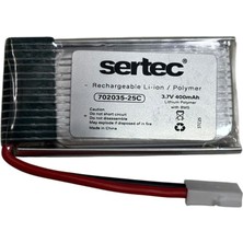 Hace Bazaar Sertec / 702035 / 3.7V - 400MAH - 25C Beyaz Soket