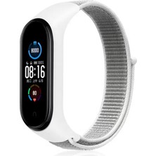 Motto Ticaret Newface Xiaomi Mi Band 4 Hasırlı Cırtcırtlı Kordon - Beyaz