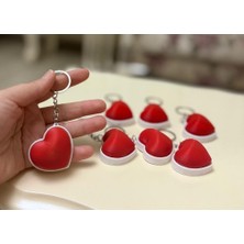 Aura Design Studio Sevgi Kalp 3D Clicker Anahtarlık, Hediye, Çanta Süsü