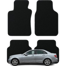 Mercedes C Serisi W204 (2007-2013) Özel Kesim Tam Uyumlu Lüx Oto Halı Paspas Mercedes C180 Paspas , Mercedes C200 Paspas