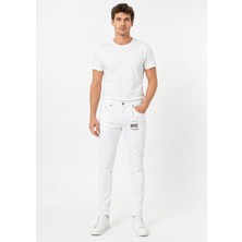 Ceza Denim Erkek Skinny Fit Beyaz Ince Yazlık-Baharlık Kot Pantolon Jean