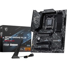 Terra Organik Msı X870E Gamıng Plus Wıfı Am5 Ddr5 8200MHZ(OC) 3x M.2 USB 40GBPS HDMI Dp 5g Lan Wıfı 7 Rgb Atx
