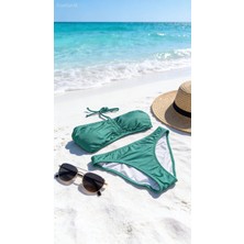 Mojo My Life Yeşil Straplez Bikini Takımı