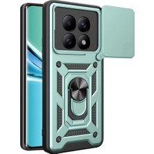 Mudanis Xiaomi Redmi Note 15 4g Pars Lens Yüzüklü Silikon - Yeşil