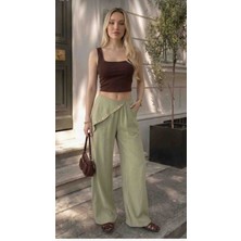 Kiko Collective Eşarp Detaylı Dökümlü Pantolon