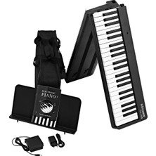 Köhner FX-220 Katlanabilir, Taşınabilir, Şarjlı Dijital Piyano (Dinamik Klavyeli, Tuş Hassasiyetli 88 Tuş)