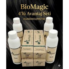 Biomagic 3.00 Koyu Kahve Organik Içerikli Amonyaksız Kalıcı Kokusuz Saç Boyası 4boya 4oksidan