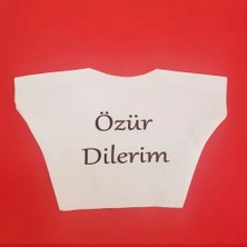 Luord-Store Özür Dilerim Yazılı Peluş Oyuncak Tişörtü