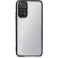 TeknoKapsül Redmi Note 11 Kılıf Lensli Silikon - Siyah