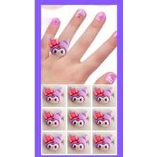 1 Adet Trend Figürlü Ayarlanabilir Kız Çocuk Yüzük Çocuk Yüzük Kız Çocuk Takı Çocuk Aksesuar