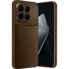 Mudanis Xiaomi Mi 15T Auto Focus Karbon Kapak - Kahverengi