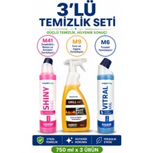 Maya Kimya M41 Banyo ve Duşakabin Temizleyici + M6 Tuvalet Temizleyici + M9 Fırın ve Izgara Temizleyici 750 ml 3'lü Set