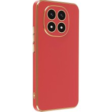 Mudanis Xiaomi Redmi Note 14 Pro 4g Kılıf Volet Silikon - Kırmızı