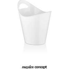 Mayden Concept 4 Litre Kırılmaz Polikarbon Buz Kovası – Profesyonel Şampanya ve Içecek Kovası - Darbeye Dayanıklı