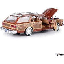 Terra Organik 1979 Chrysleer Lebaron Town & Country Die Cast Model Klasik Araba 1:24 Ölçek Kutulu Metal