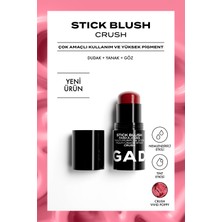 Gaddot Crush Stick Allık – Krem, Dudak Yanak Göz Için Çok Amaçlı, Kalıcı ve Yüksek Pigmentli