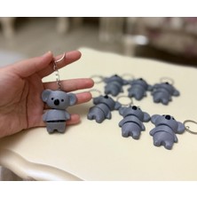 Aura Design Studio Koala 3D Figür Anahtarlık, Çanta Süsü , Hediyelik