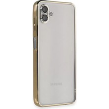 TeknoKapsül Galaxy A04 Kılıf Lensli Silikon - Gold