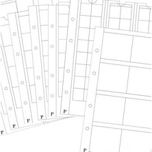 Terra Organik Pulko PH1970 Kappan 50X50MM Kendinden Yapışkanlı Karton Madeni Para Kapaması, Beyaz 17,5mm 25'lik Paket