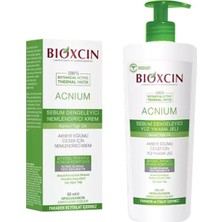 Bioxcin Acnium Sebium  Yüz Yıkama Jeli 500 ml + Bioxcin Acnium Sebum  ve Nemlendirici Krem 50 ml