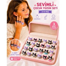 3 Adet Trend Figürlü Çocuk Yüzük Kız Çocuk Yüzük Kız Çocuk Takı Seti Kız Çocuk Yüzüğü