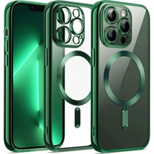 Mudanis Apple Iphone 13 Pro Max Kılıf Kross Magneticsafe Kapak - Koyu Yeşil