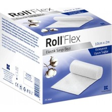 Roll Flex Elastik Sargı Bezi 10 cm x 1.5m  25 Adet
