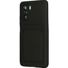 Mudanis Xiaomi Mi 11I Kılıf Kelvin Kartvizitli Silikon - Siyah