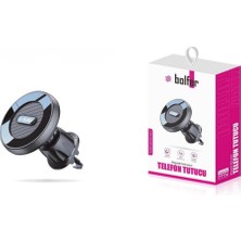 Bolfer Mıknatıslı Telefon Tutucu Havalandırma İçin Tekil Ürün 360° Döner Başlık ile Uyumlu Cihazlar